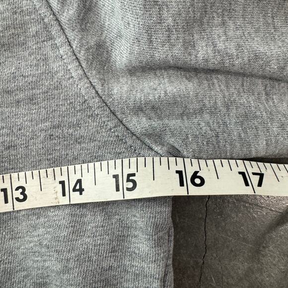 Vintage Y2K Pendleton Zip Up Hoodie Longsleeve Grey Logo Youth Kids 9/10 - Picture 4 of 5